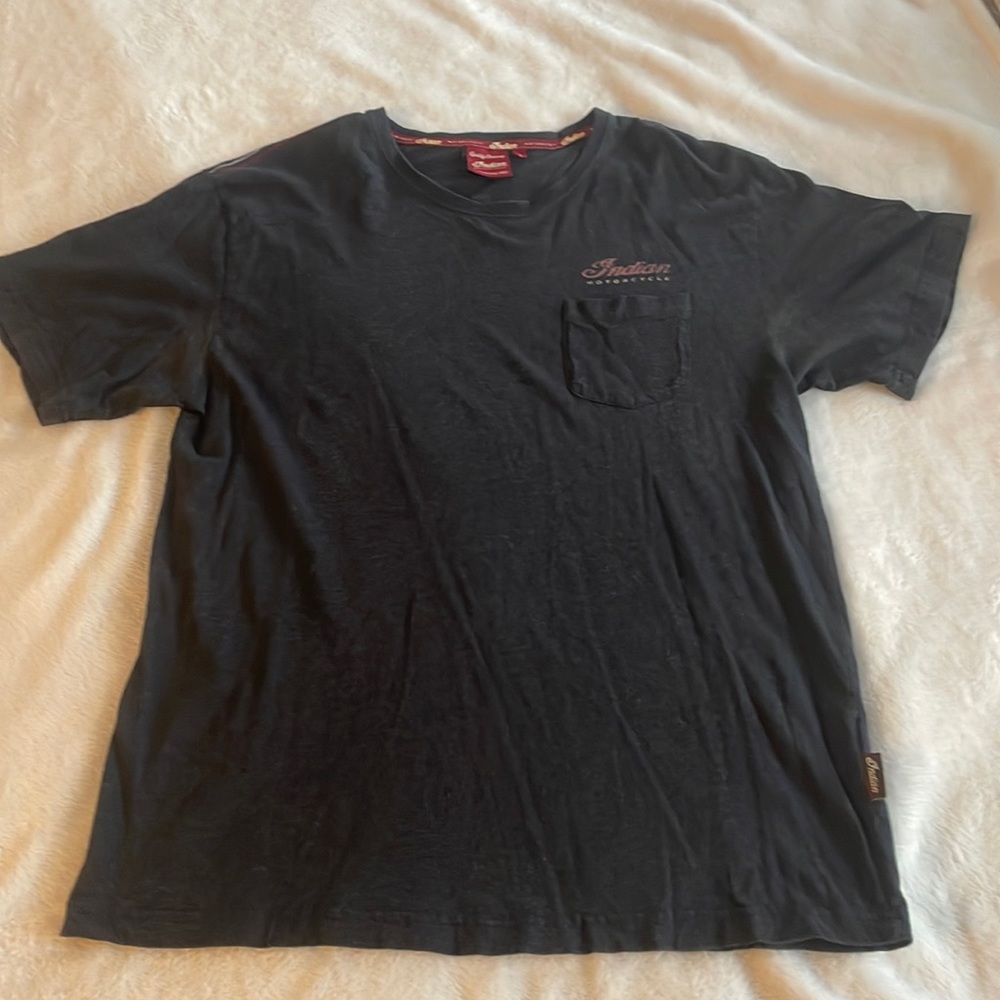 Dark gray Indian motorcycle short sleeve t-shirt size L